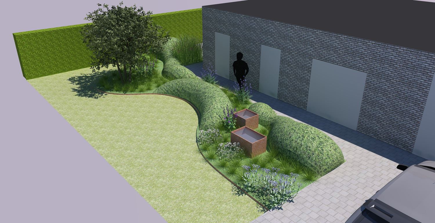 3D-ontwerp voortuin